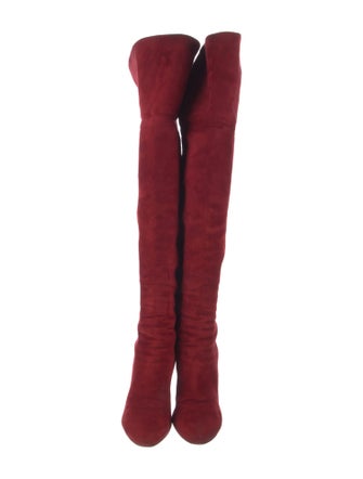 Christian Dior Suede Leather Trim Embellishment Boots