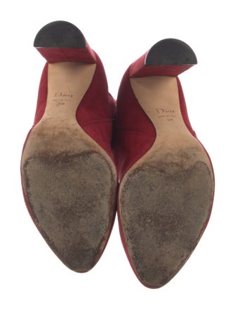 Christian Dior Suede Leather Trim Embellishment Boots