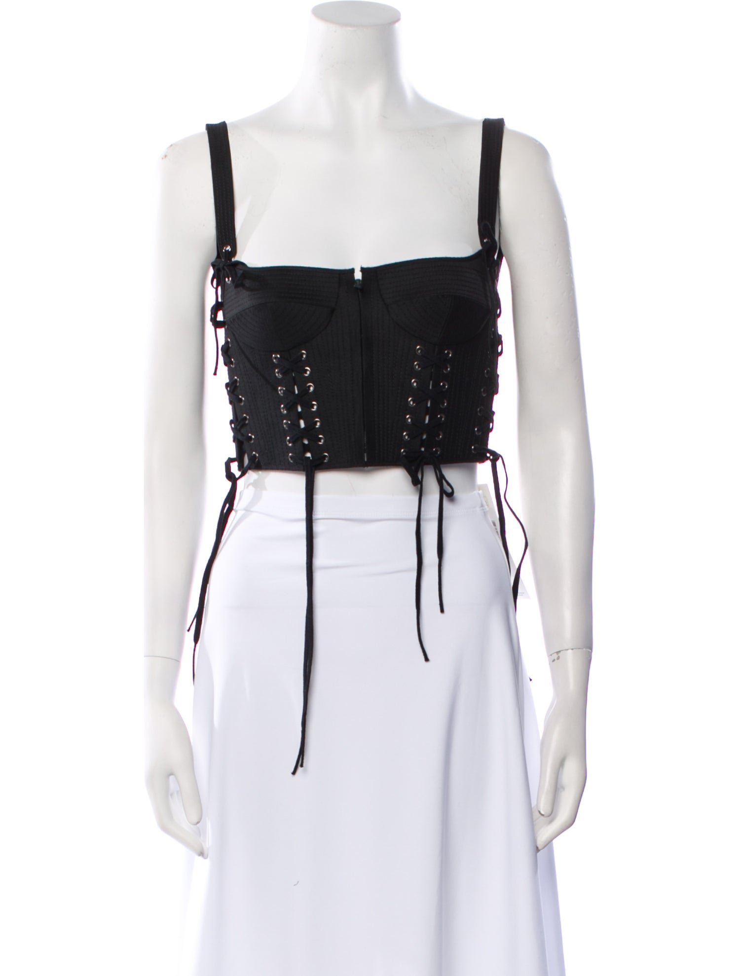 Christian Dior Wool Square Neckline Crop Top w/ Tags