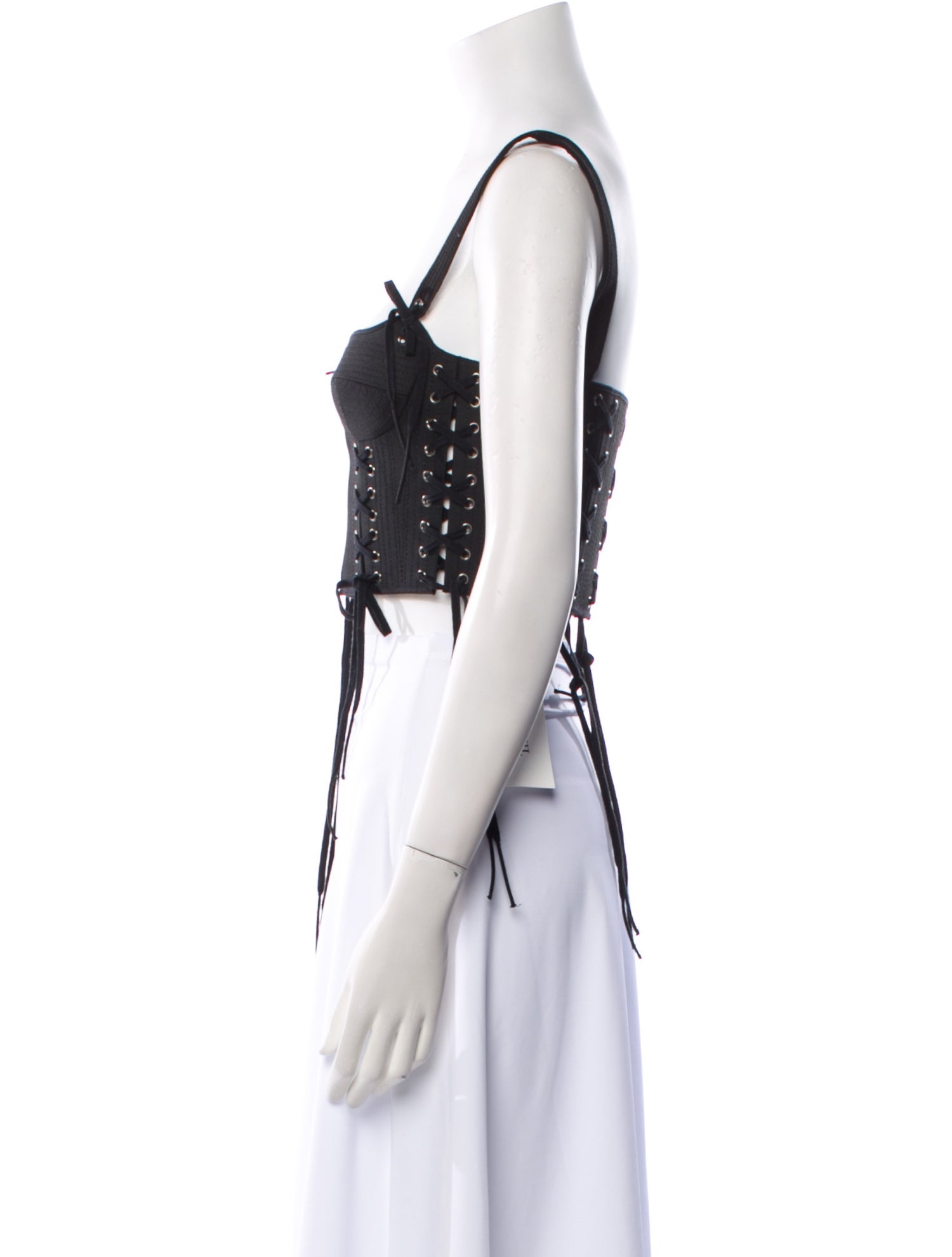 Christian Dior Wool Square Neckline Crop Top w/ Tags