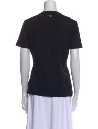 Christian Dior Graphic Print Crew Neck T-Shirt