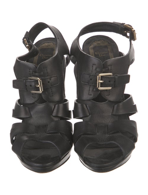 Christian Dior Leather Slingback Sandals