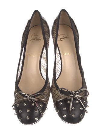 Christian Dior Leather Bow Accents Pumps