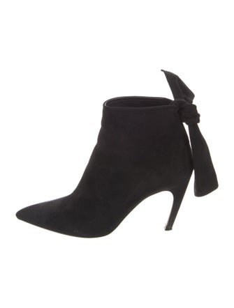 Christian Dior Suede Keyhole Accent Boots