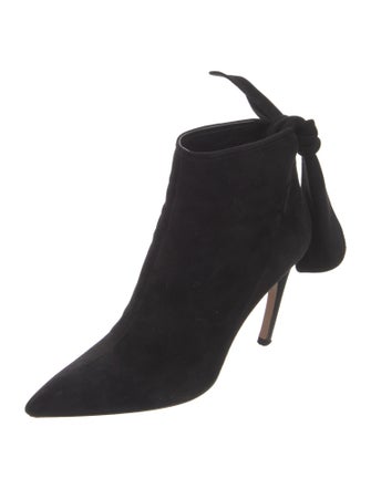 Christian Dior Suede Keyhole Accent Boots