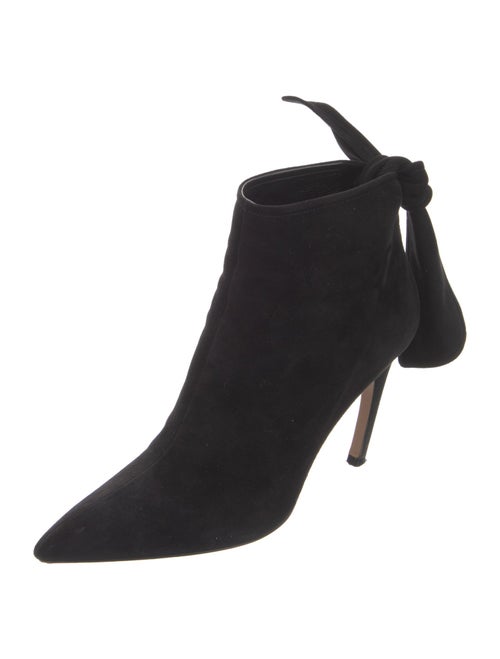 Christian Dior Suede Keyhole Accent Boots