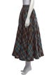 Christian Dior Plaid Print Midi Length Skirt