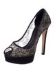Christian Dior Lace Lace Pattern Pumps