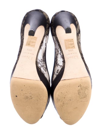 Christian Dior Lace Lace Pattern Pumps