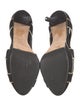 Christian Dior Suede Leather Trim Embellishment Sandals