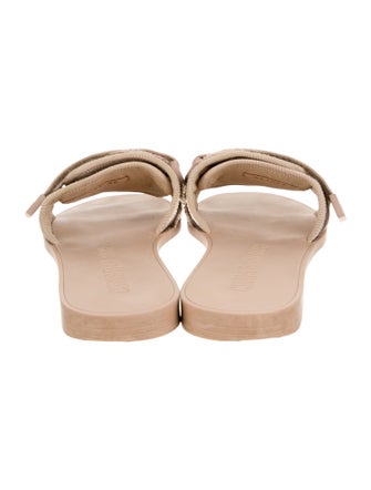 Christian Dior Canvas Printed Slides