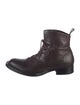 Christian Dior Leather Combat Boots