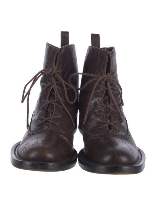 Christian Dior Leather Combat Boots