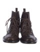 Christian Dior Leather Combat Boots