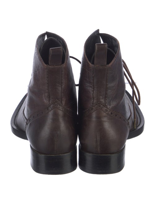 Christian Dior Leather Combat Boots