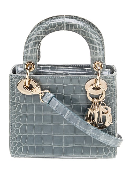 Christian Dior Alligator Lady Dior Mini