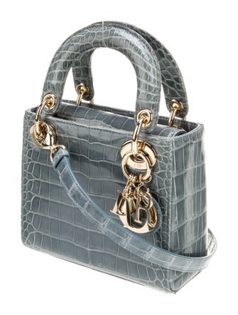 Christian Dior Alligator Lady Dior Mini