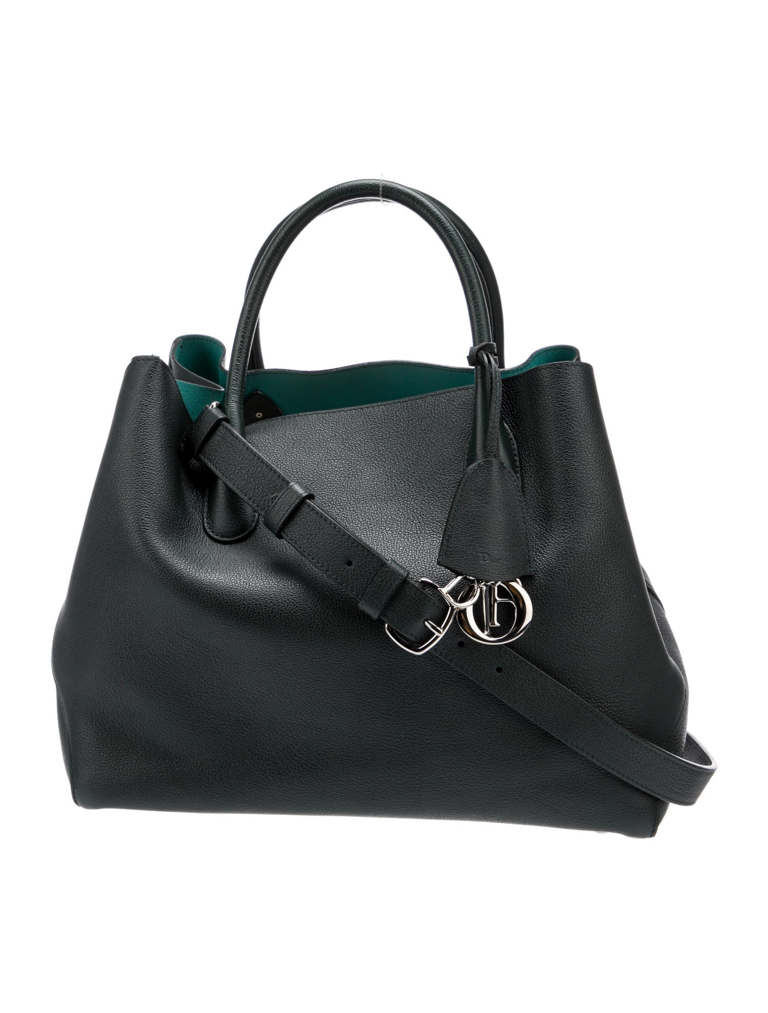 Christian Dior Leather Top Handle Bag