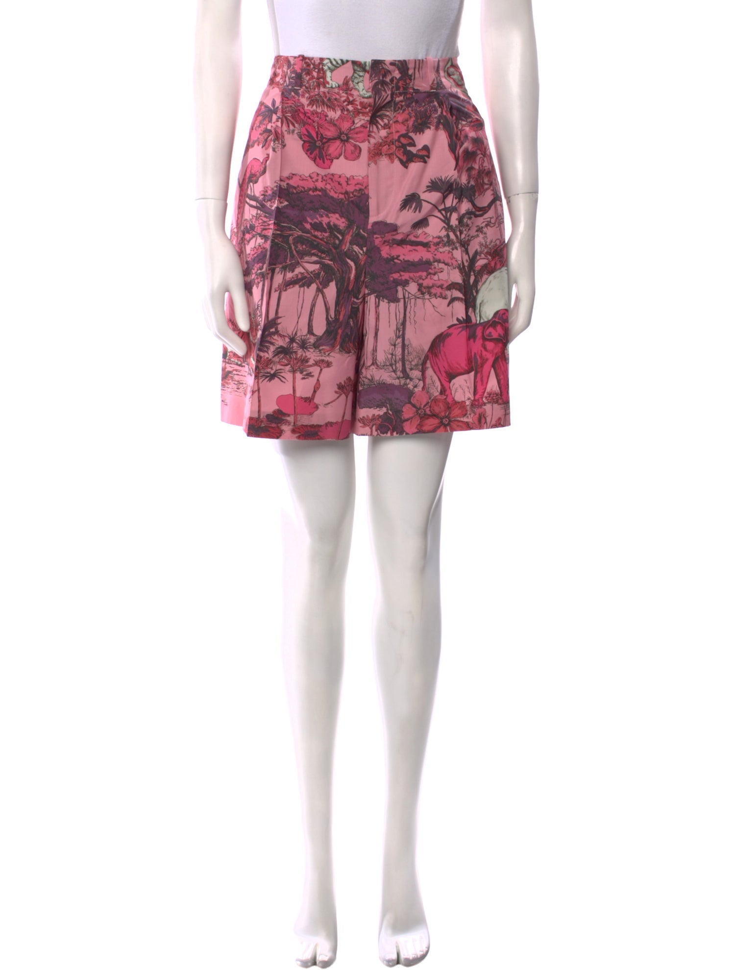 Christian Dior Floral Print Knee-Length Shorts w/ Tags