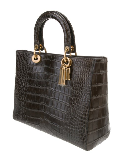 Christian Dior Alligator Lady Dior Large