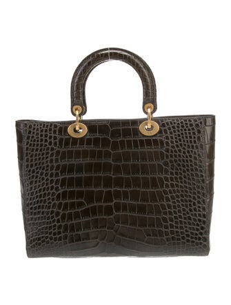 Christian Dior Alligator Lady Dior Large