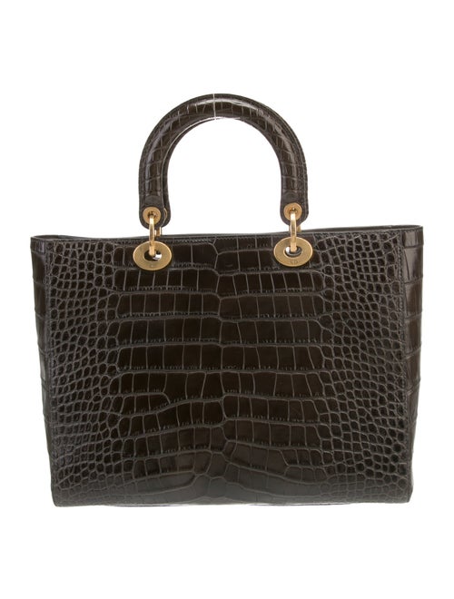 Christian Dior Alligator Lady Dior Large