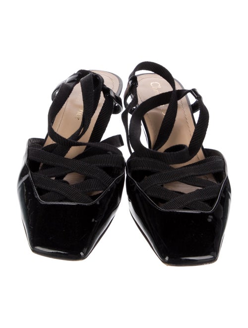 Christian Dior Patent Leather Slingback Pumps