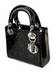 Christian Dior Patent Leather Top Handle Bag