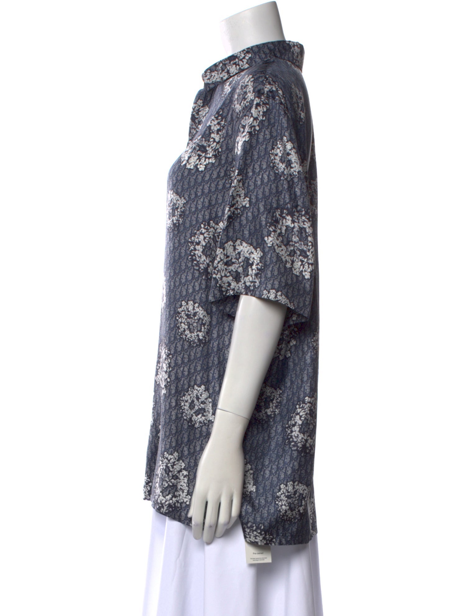 DIOR x Denim Tears 2023 Silk Button-Up Top