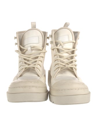Christian Dior Canvas Combat Boots