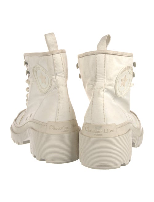 Christian Dior Canvas Combat Boots