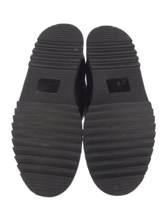 Christian Dior Oblique Jacquard Leather Lace-Up Boots