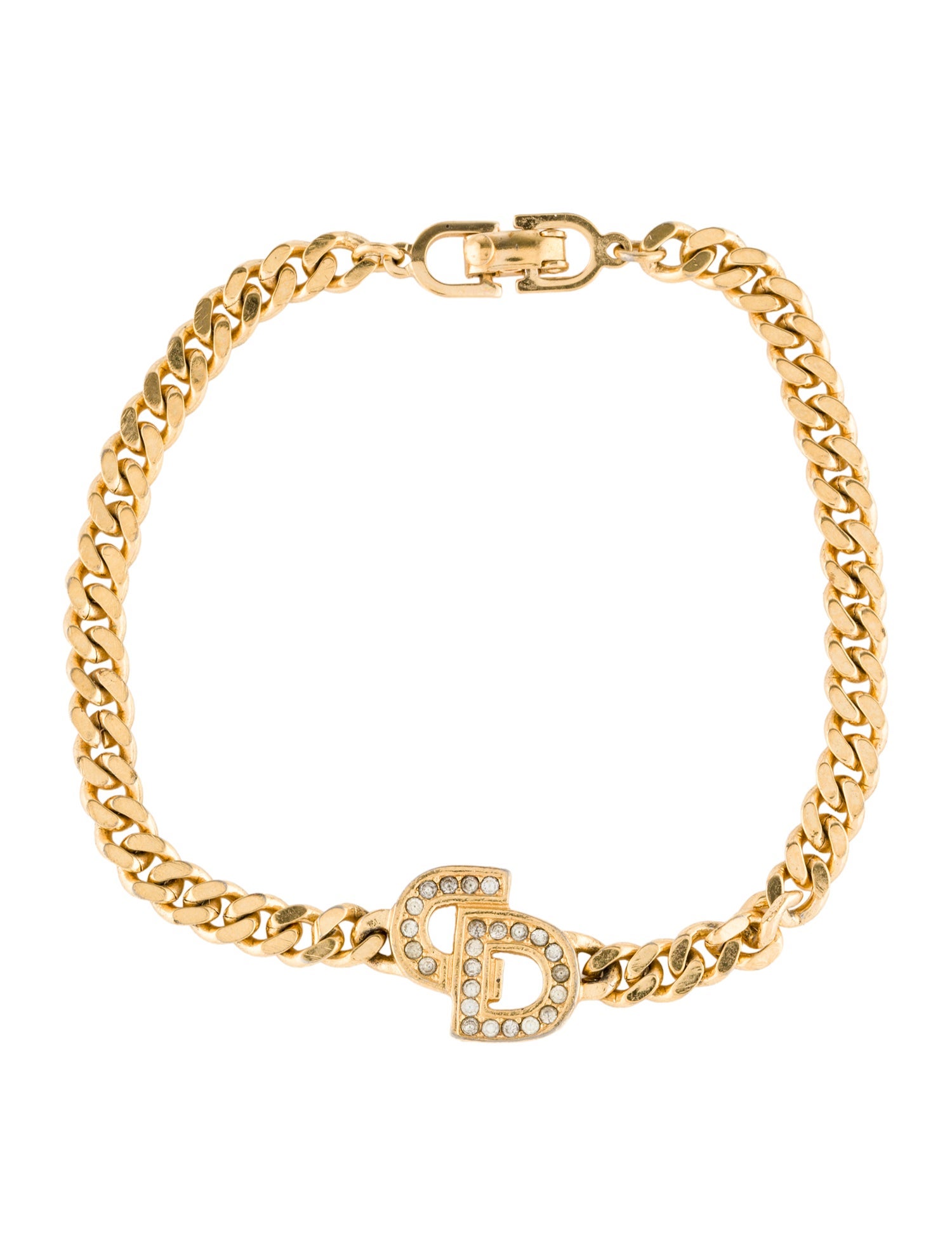 Christian Dior Vintage CD Link Bracelet