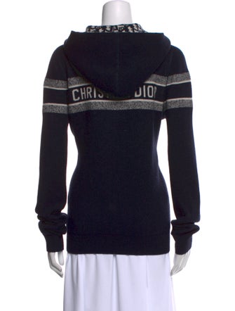 Christian Dior Striped Crew Neck Sweater