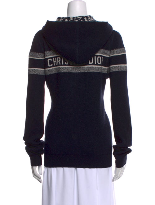 Christian Dior Striped Crew Neck Sweater