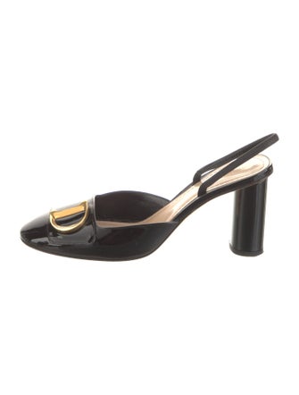 Christian Dior Patent Leather Slingback Pumps