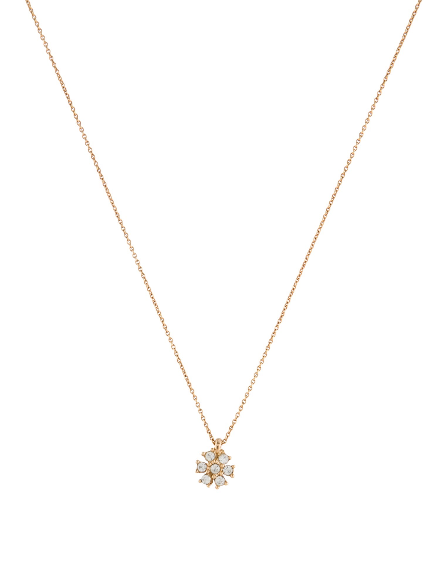 Christian Dior Vintage Crystal Pendant Necklace