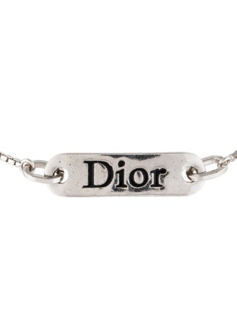 Christian Dior Enamel Logo ID Bracelet