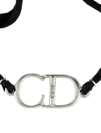 Christian Dior CD Cord Wrap Bracelet