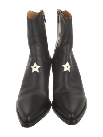 Christian Dior Leather Western Boots