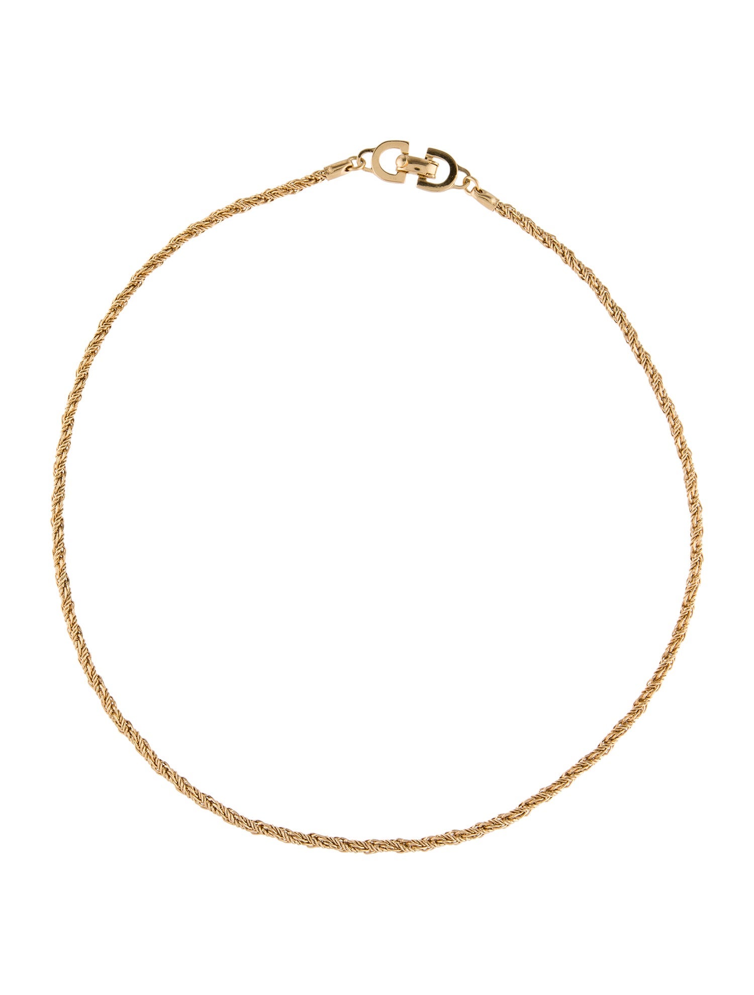 Christian Dior Vintage Rope Chain Necklace