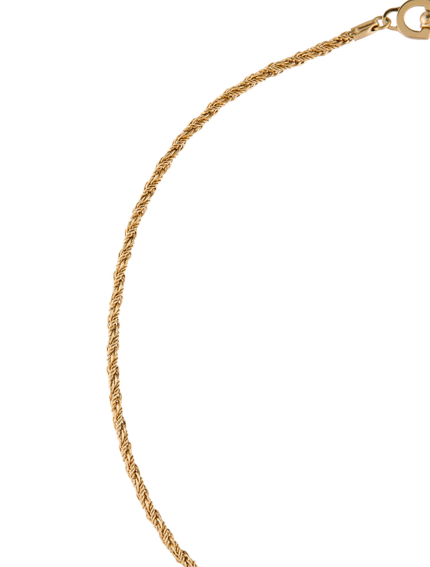 Christian Dior Vintage Rope Chain Necklace