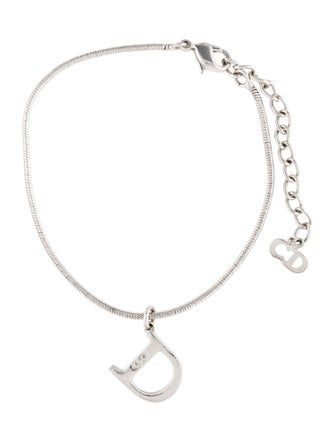 Christian Dior 'D' Logo Charm Bracelet