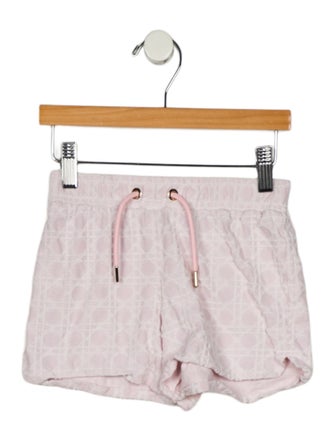 Christian Dior Kids Cannage Terry Cloth Shorts