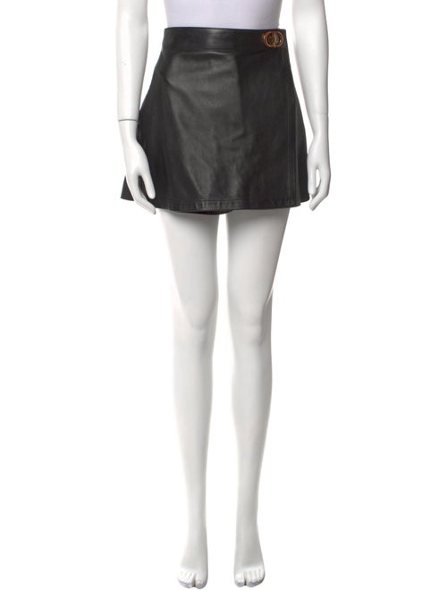 Christian Dior Leather Mini Shorts