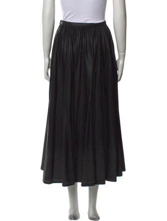 Christian Dior Pleated Accents Midi Length Skirt