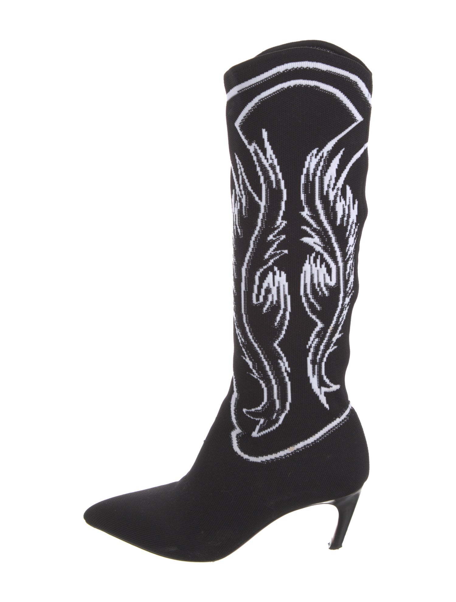 Christian Dior Graphic Print Sock Boots