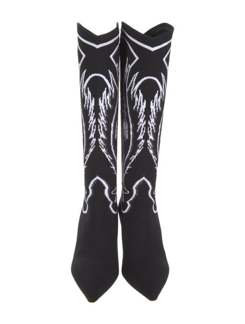 Christian Dior Graphic Print Sock Boots