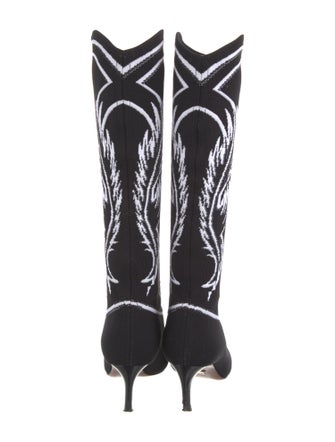 Christian Dior Graphic Print Sock Boots