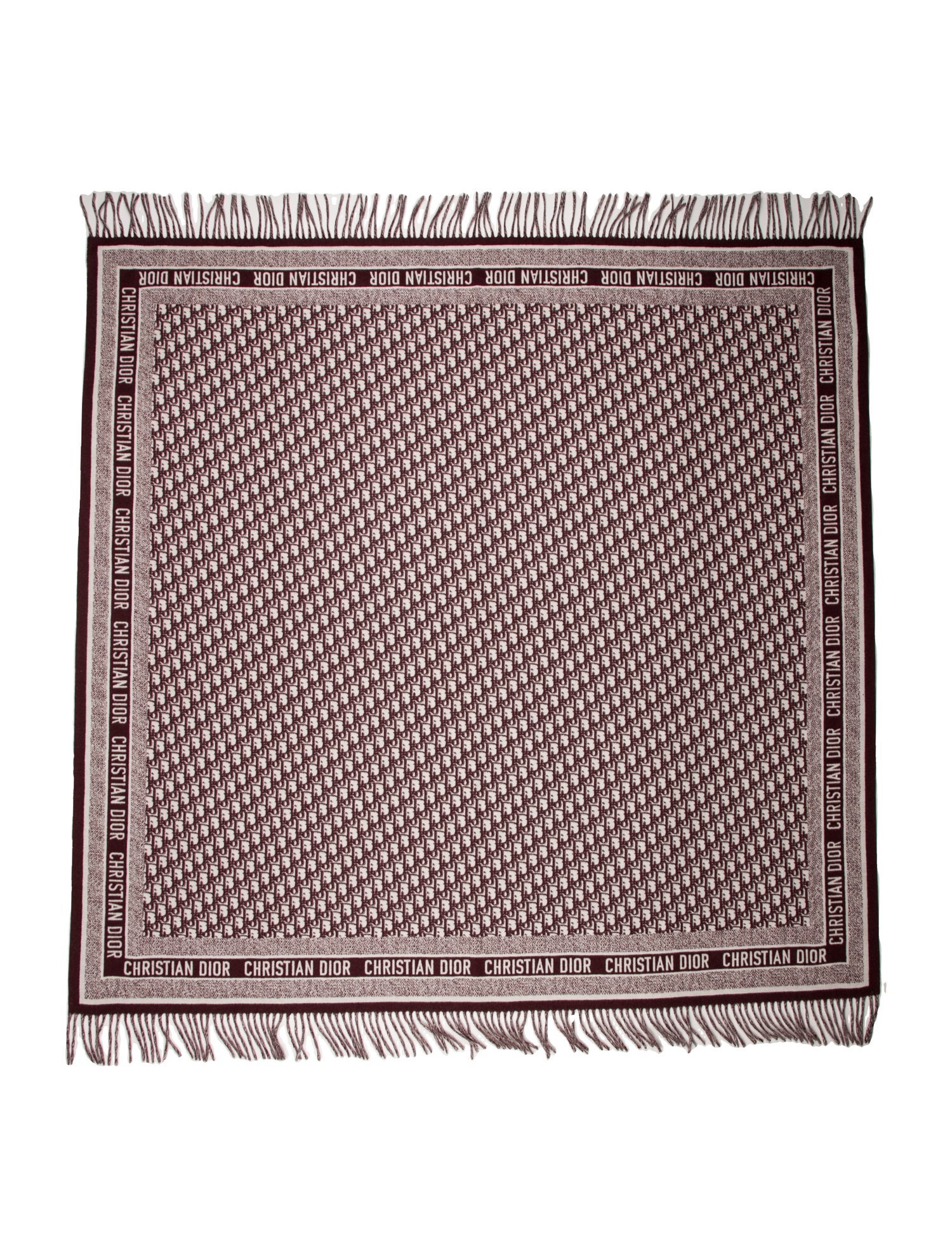 Christian Dior Virgin Wool Printed Scarf